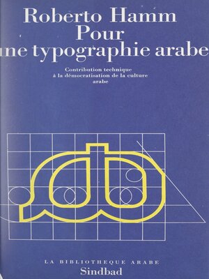 cover image of Pour une typographie arabe